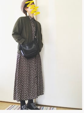 「アイテム（シャツワンピース）」を使った、むっちさん（レディース・157cm・20代）の春コーディネート