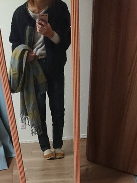 「Right-on（ライトオン）のアイテム（ブルゾン）」を使った、かんた&よっぴさん（レディース・158cm）の冬コーディネート