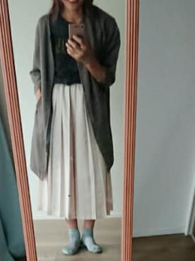 「LUCA（ルカ）のアイテム（パンツ）」を使った、かんた&よっぴさん（レディース・158cm）の春コーディネート