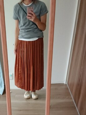 「GAP（ギャップ）のアイテム（スウェット、グレー系）」を使った、かんた&よっぴさん（レディース・158cm）の夏コーディネート