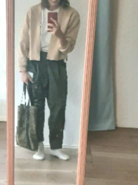 「LUCA（ルカ）のアイテム」を使った、かんた&よっぴさん（レディース・158cm）の春コーディネート