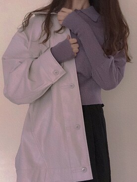 「Kastane」｜「アイテム（カバーオール）」を使った、ナナさん（レディース・163cm）の秋コーディネート