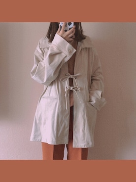 「kastane_ootd」｜「アイテム（ブルゾン）」を使った、ナナさん（レディース・163cm）の春コーディネート