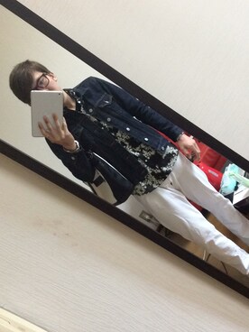 「Right-on（ライトオン）のアイテム（デニムジャケット）」を使った、Nobu さん（メンズ・172cm）の春コーディネート