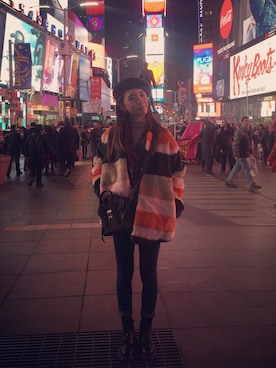 「Times square」｜Sheng-Ning Chengさん（レディース・160cm）の冬コーディネート