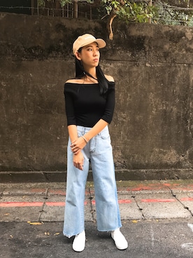 「Ballet.A（バレット　エー）のアイテム（トップス）」を使った、Sheng-Ning Chengさん（レディース・160cm）の春コーディネート