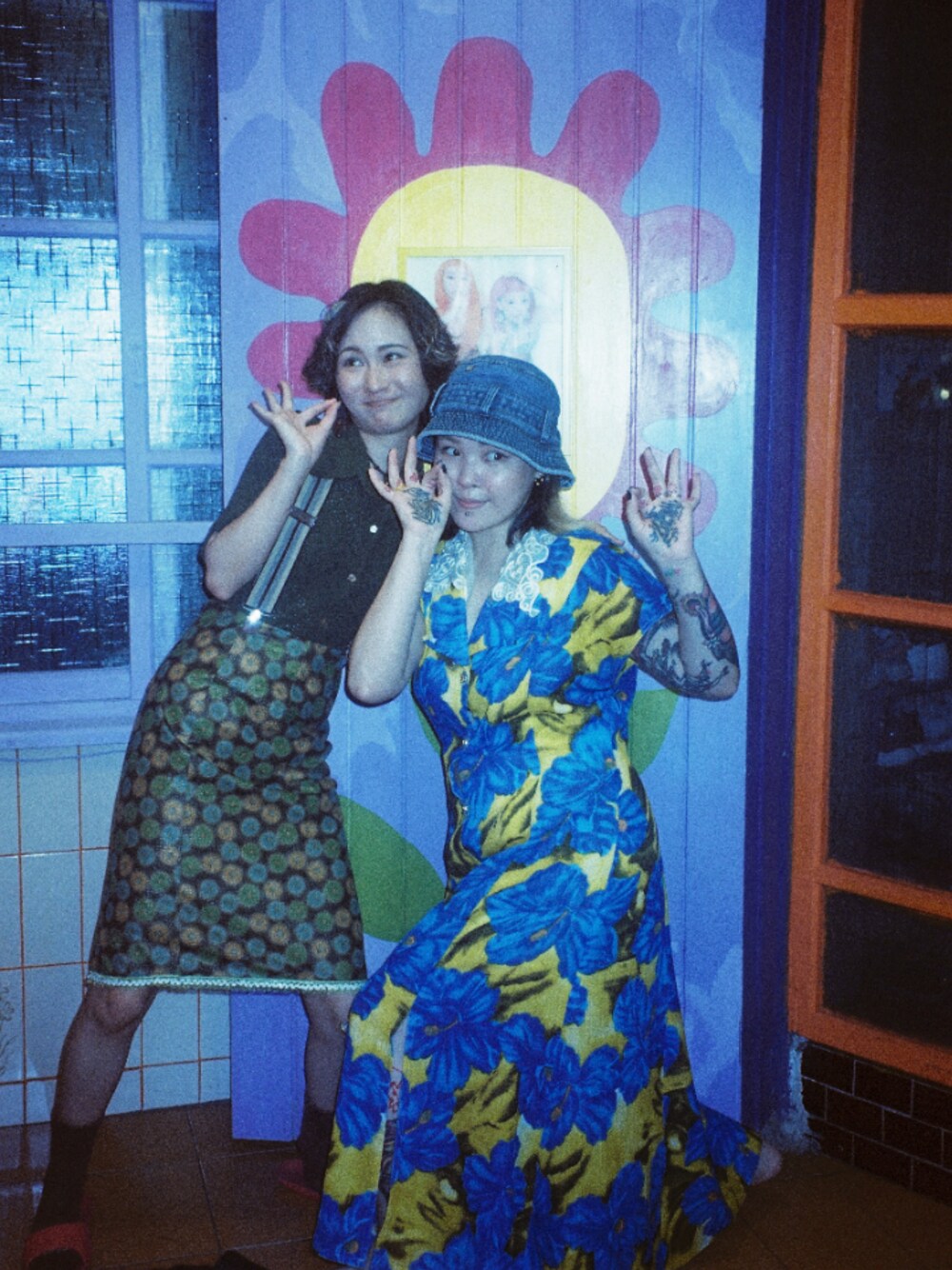 「Taiwan、台灣、台湾、vintage、古著、古着、古着MIX、古着コーデ、好朋友公寓、friends.apt」｜「BETTY BOOPのアイテム（スカート、グリーン系）」を使った、Antttttttttt_さん（レディース・158cm）の秋コーディネートの1枚目の写真