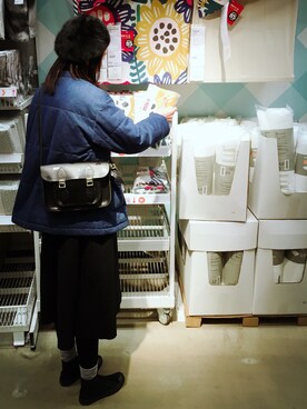 「:CHOCOOLATEのアイテム（ジャケット/アウター）」を使った、果果余さん（レディース・160cm）の冬コーディネート