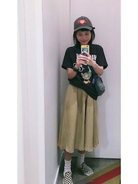 「:CHOCOOLATEのアイテム」を使った、果果余さん（レディース・160cm）の秋コーディネート
