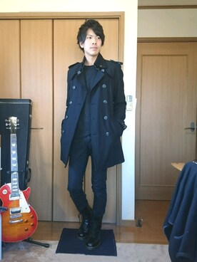 shoさんの「Dr.Martens ドクターマーチン 1490 DMC BLACK SMOOTH 10ホールブーツ 11857001 BLACK」を使ったコーディネート