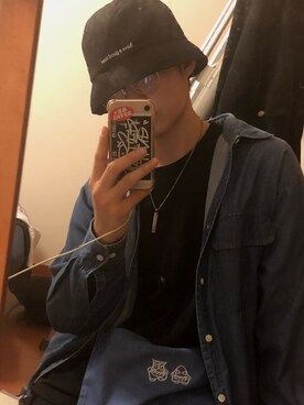 「Have a good time（ハバグッタイム）のアイテム（ハット）」を使った、Hot.kさん（メンズ・178cm）の秋コーディネート