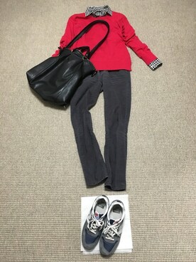 「la.f…（ラエフ）のアイテム（その他アウター）」を使った、ばぼびさん（レディース・160cm）の春コーディネート