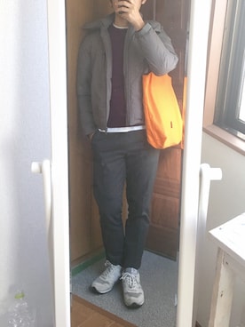 「JOURNAL STANDARD relume（ジャーナルスタンダード　レリューム）のアイテム（ダウンジャケット/コート）」を使った、TUTUさん（メンズ・170cm）の冬コーディネート