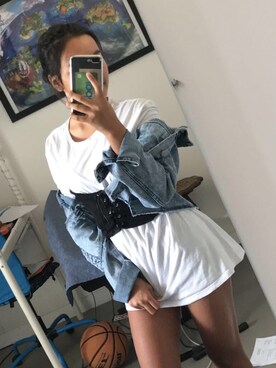「GLASSONS（グラッソンズ）のアイテム」を使った、Emilyさん（レディース・165cm）の夏コーディネート