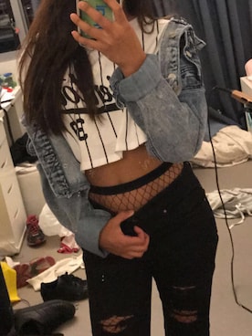 「TOPSHOP(トップショップ)のアイテム(アンダーウェア)」を使った、Emilyさん(レディース・165cm)の夏コーディネート