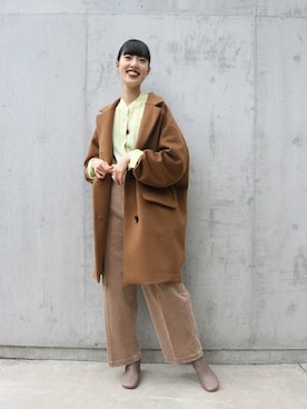 「クリスマス」｜「アイテム（その他アウター）」を使った、izumiさん（レディース・160cm）の冬コーディネート