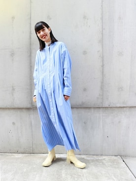 「ハイネックトップス」｜izumiさん（レディース・160cm）の冬コーディネート