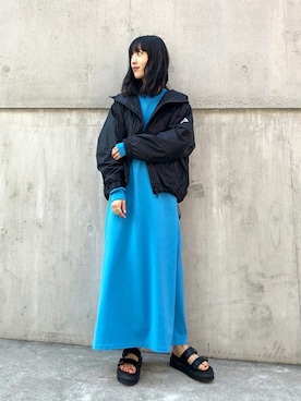 「ショートブルゾン」｜「アイテム（ジャケット/アウター）」を使った、izumiさん（レディース・160cm）の春コーディネート