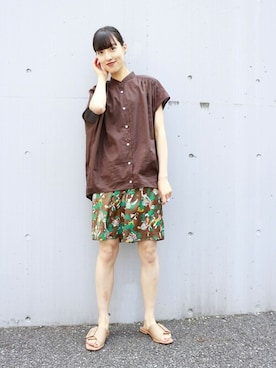 「AVARCAS（アバルカス）のアイテム」を使った、izumiさん（レディース・160cm）の春コーディネート