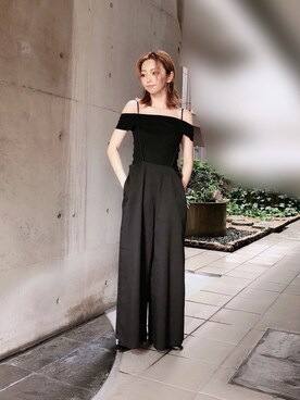 「reca（レカ）のアイテム（オールインワン・サロペット）」を使った、kajuさん（レディース・159cm）の夏コーディネート
