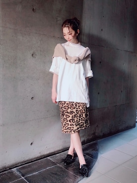 「Cher（シェル）のアイテム」を使った、kajuさん（レディース・159cm）の秋コーディネート