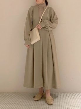 「mystic（ミスティック）のアイテム（ワンピース/ドレス）」を使った、akariさん（レディース・155cm）の春コーディネート