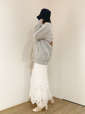 「プリント」｜akariさん（レディース・155cm）の冬コーディネート