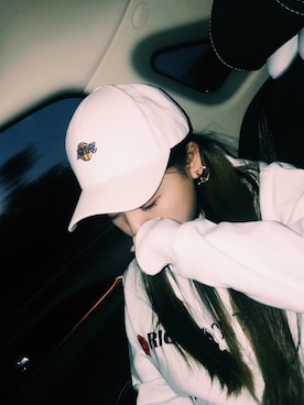 「NBA（エヌビーエー）のアイテム（帽子）」を使った、MiniWw-さん（レディース・158cm）の冬コーディネート