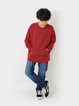 「アイテム（Tシャツ/カットソー）」を使った、GLAZOSさん（キッズ・135cm）の秋コーディネート