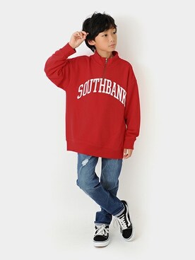 「アイテム（スウェット）」を使った、GLAZOSさん（キッズ・136cm）の秋コーディネート