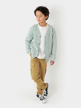 「くすみカラー」｜GLAZOSさん（キッズ・144cm）の冬コーディネート