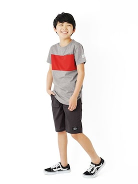 「アクティブ」｜「アイテム（Tシャツ/カットソー）」を使った、GLAZOSさん（キッズ・147cm）の夏コーディネート