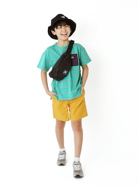「アイテム（ボディバッグ/ウエストポーチ）」を使った、GLAZOSさん（キッズ・147cm）の夏コーディネート