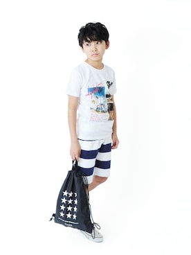 「アイテム（バッグ）」を使った、GLAZOSさん（キッズ・147cm）の夏コーディネート