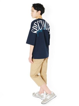 「バックプリント」｜GLAZOSさん（キッズ・161cm）の春コーディネート