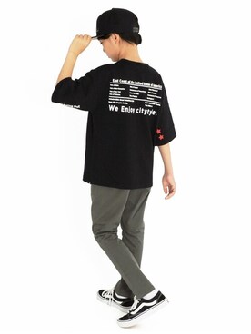 「バックプリント」｜GLAZOSさん（キッズ・145cm）の春コーディネート