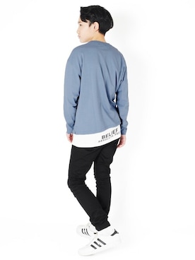 「アイテム（パンツ）」を使った、GLAZOSさん（キッズ・161cm）の春コーディネート