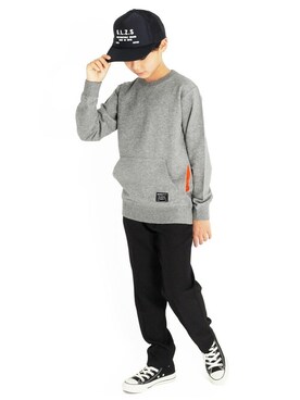 「アイテム（帽子）」を使った、GLAZOSさん（キッズ・145cm）の春コーディネート