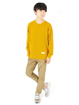 「アイテム（パンツ）」を使った、GLAZOSさん（キッズ・149cm）の春コーディネート