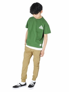 「GLAZOS（グラソス）のアイテム」を使った、GLAZOSさん（キッズ・150cm）の春コーディネート