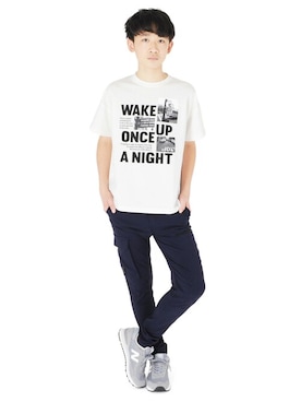 「アイテム（パンツ）」を使った、GLAZOSさん（キッズ・161cm）の春コーディネート