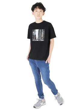 「アイテム（パンツ）」を使った、GLAZOSさん（キッズ・161cm）の春コーディネート