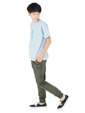 「アイテム（パンツ）」を使った、GLAZOSさん（キッズ・161cm）の春コーディネート