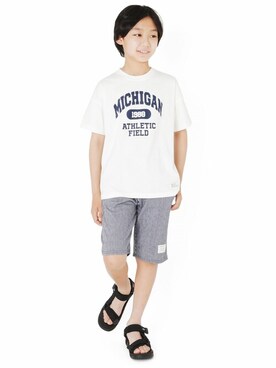 「アイテム（パンツ）」を使った、GLAZOSさん（キッズ・160cm）の夏コーディネート