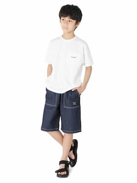 「アイテム（パンツ）」を使った、GLAZOSさん（キッズ・145cm）の夏コーディネート