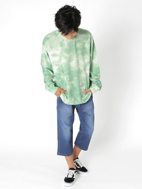 「アイテム（パンツ）」を使った、GLAZOSさん（キッズ・164cm）の秋コーディネート