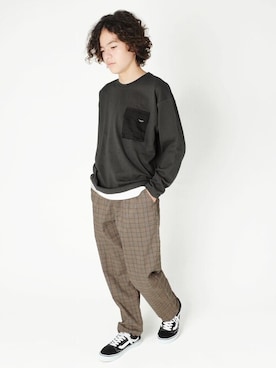 「アイテム（パンツ）」を使った、GLAZOSさん（キッズ・160cm）の秋コーディネート