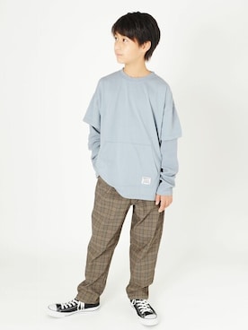 「アイテム（パンツ）」を使った、GLAZOSさん（キッズ・148cm）の秋コーディネート