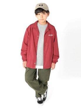 「kids」｜「アイテム（ブルゾン）」を使った、GLAZOSさん（キッズ・141cm）の秋コーディネート