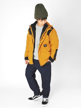 「GLAZOS（グラソス）のアイテム（ブルゾン）」を使った、GLAZOSさん（キッズ・148cm）の秋コーディネート